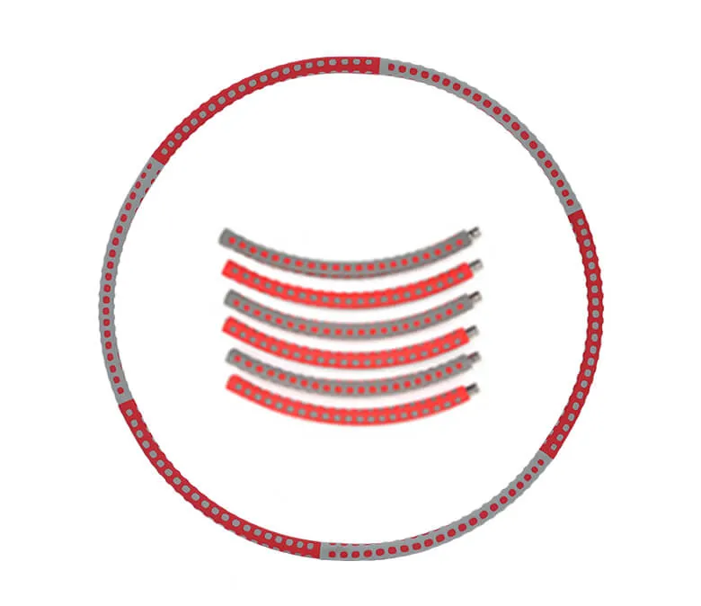 Súlyozott hula karika dudormasszázzsal