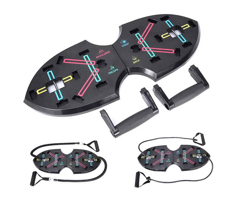 Továbbfejlesztett 15 az 1-ben Push Up rúd ellenállásszalagokkal