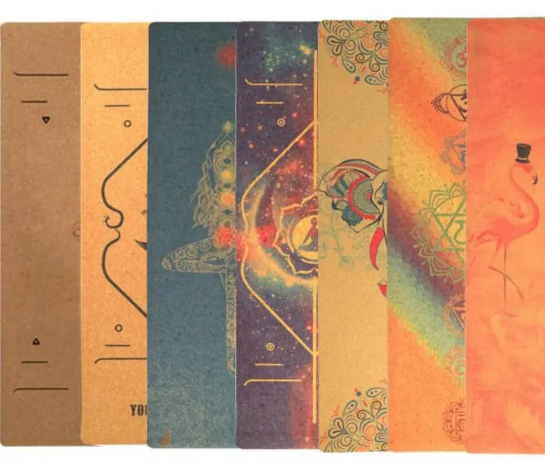 Egyedi színes, környezetbarát parafa TPE jógaszőnyeg