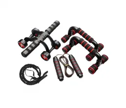 N&eacute;gykerekű AB kerekes push-up ugr&oacute;k&ouml;t&eacute;l h&uacute;z&oacute;k&ouml;t&eacute;l k&eacute;szlet