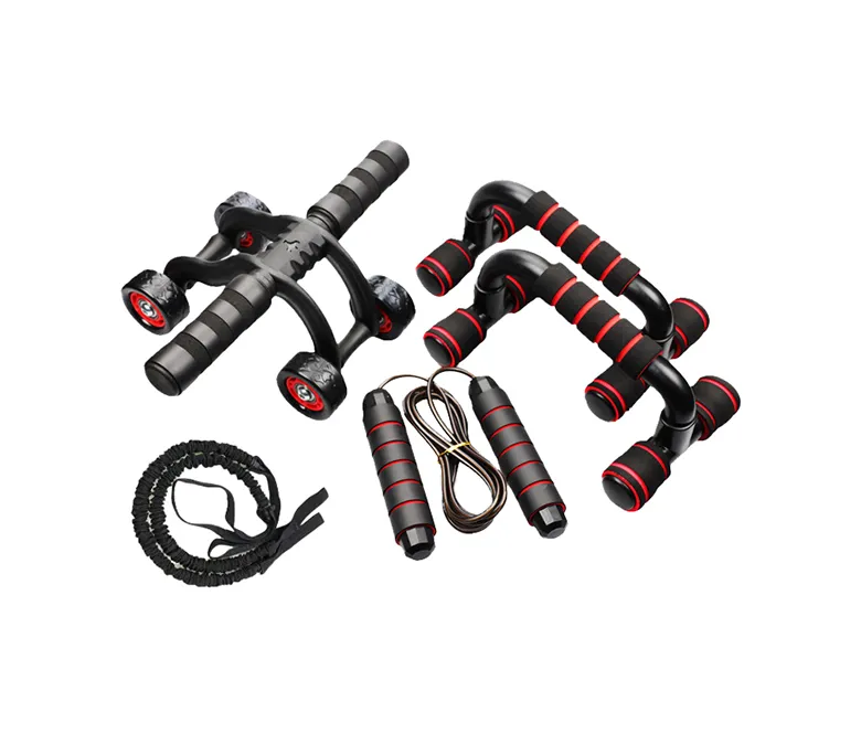 Négykerekű AB kerekes push-up ugrókötél húzókötél készlet