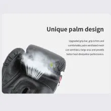 A személyre szabott bokszkesztyűk testreszabhatók bármely részhez, beleértve a bokszkesztyű típusát, méretét, súlyát, légáteresztő lyukakat, bélésszövetet és az öltések színét stb. Ha fogalma sincs a személyre szabott testreszabásról, olyan dizájner bokszkesztyűket kínálunk, amelyek megfelelnek igényeinek és exkluzív bokszkesztyűk igényeinek.