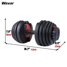 A személyre szabott állítható súlyzók az összeszerelés és beállítás révén szükségtelenné teszik több súlyzó használatát korlátozott helyen, helytakarékosak, kompaktak, kényelmesek és támogatják a testreszabást.