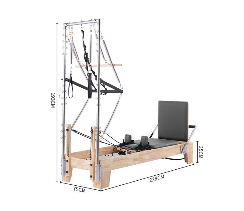 Studio Pilates Maple Reformer féltrapézzel