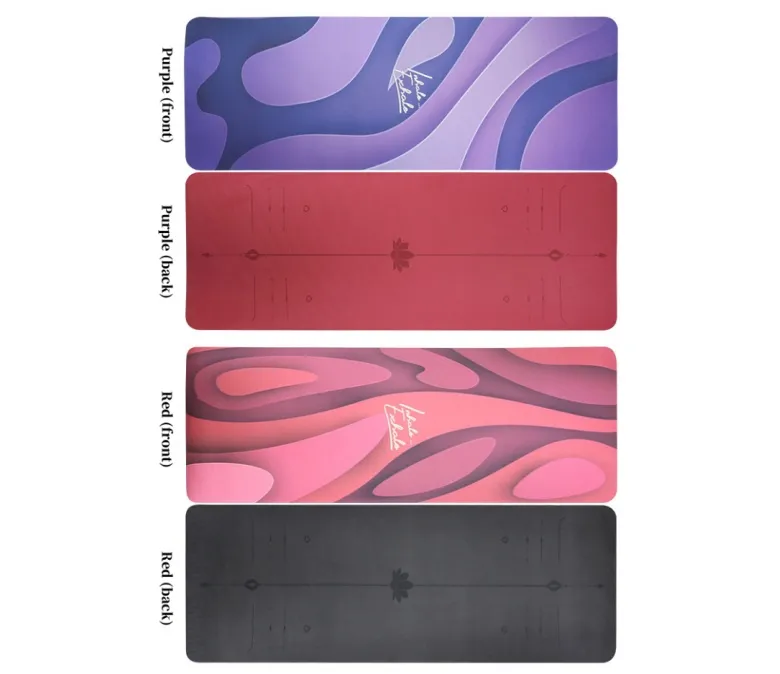 Kétoldalas lézernyomtatott jógaszőnyeg, 6 mm