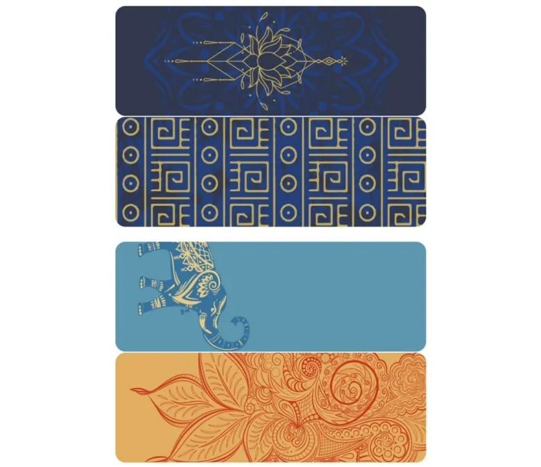 Kétoldalas lézernyomtatott jógaszőnyeg, 6 mm