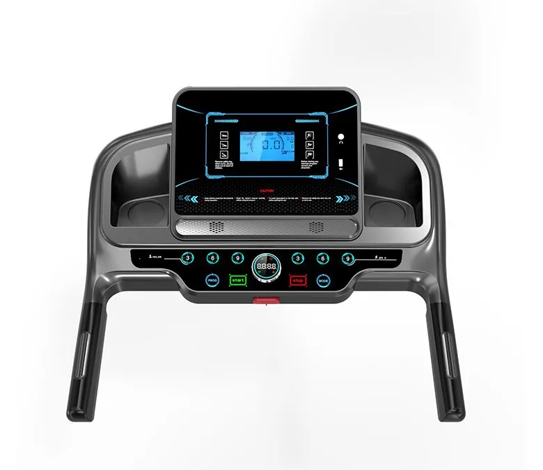 Gyorsan összecsukható félkereskedelmi futópad Intelligens, csendes futópad