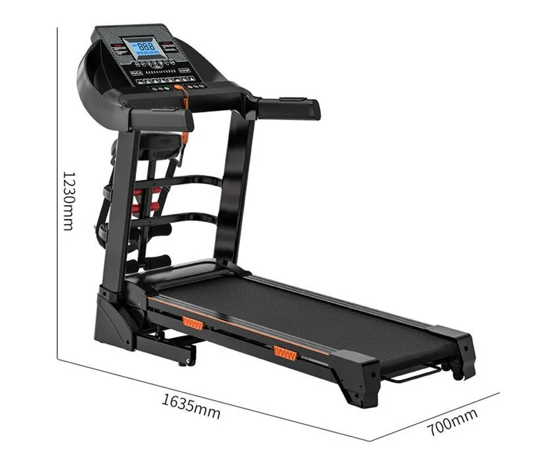 Elektronikus intelligens fitnesz futópad LED kijelző Többfunkciós sportfutópad