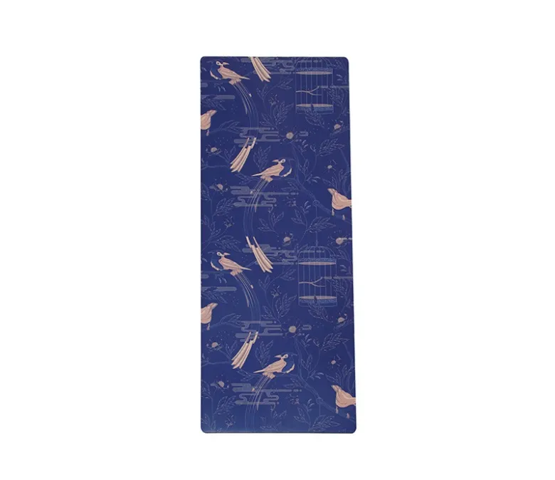 Természetes gumi+vászon jóga edzőszőnyeg