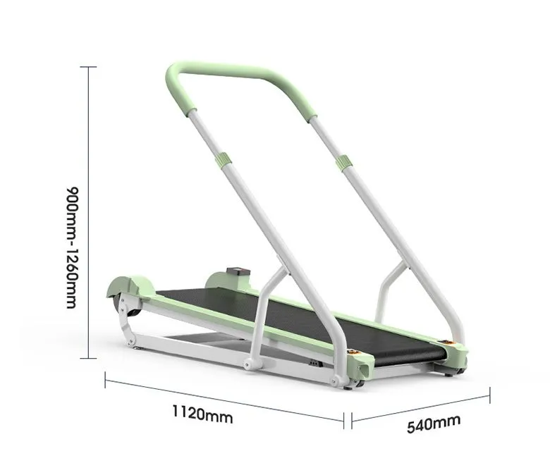 Beltéri, rendkívül csendes, összecsukható, motor nélküli futópad