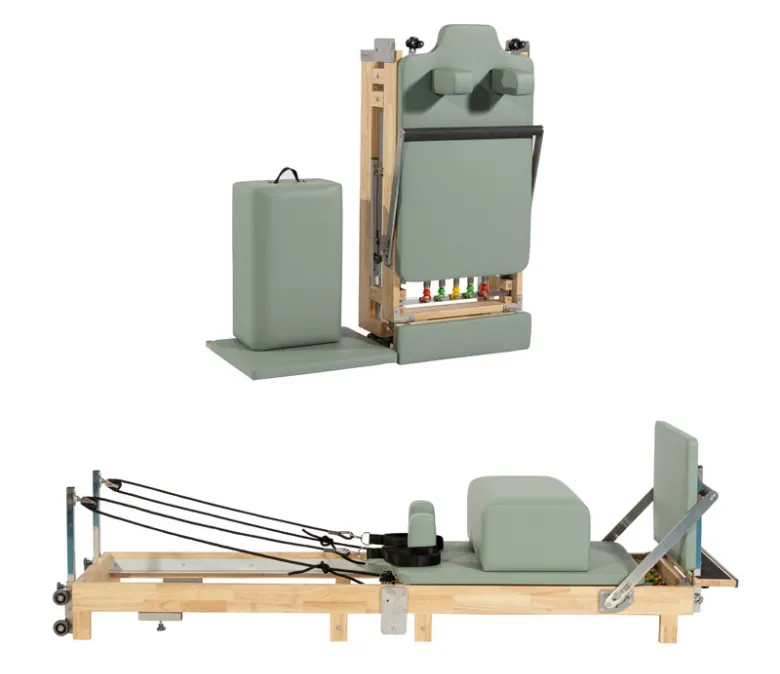 Fából összecsukható Pilates Reformer otthon