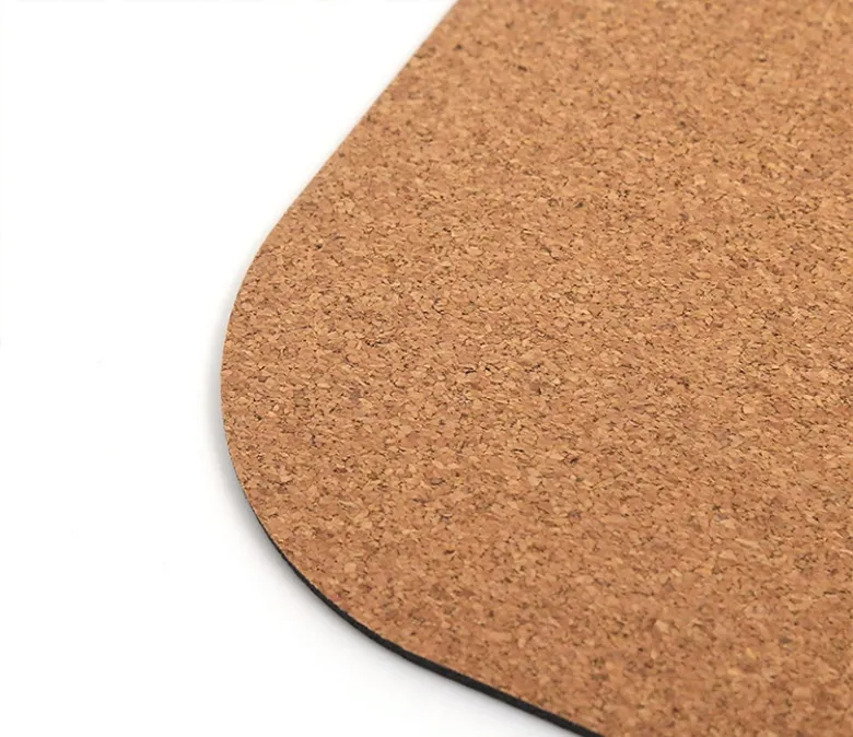 Stúdió minőségű parafa gumi jógaszőnyeg igazítási vonalakkal