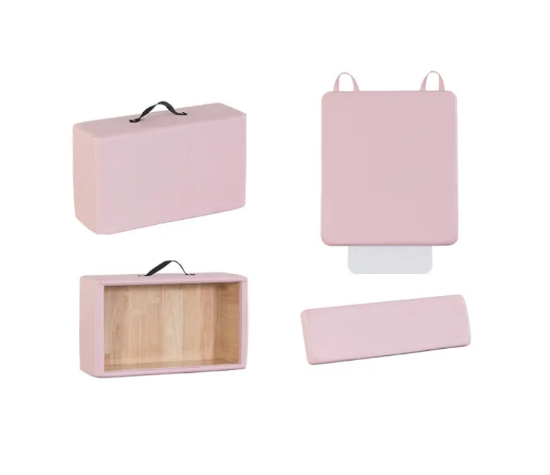 Fehérre festett tölgy rózsaszín pilates felszerelés