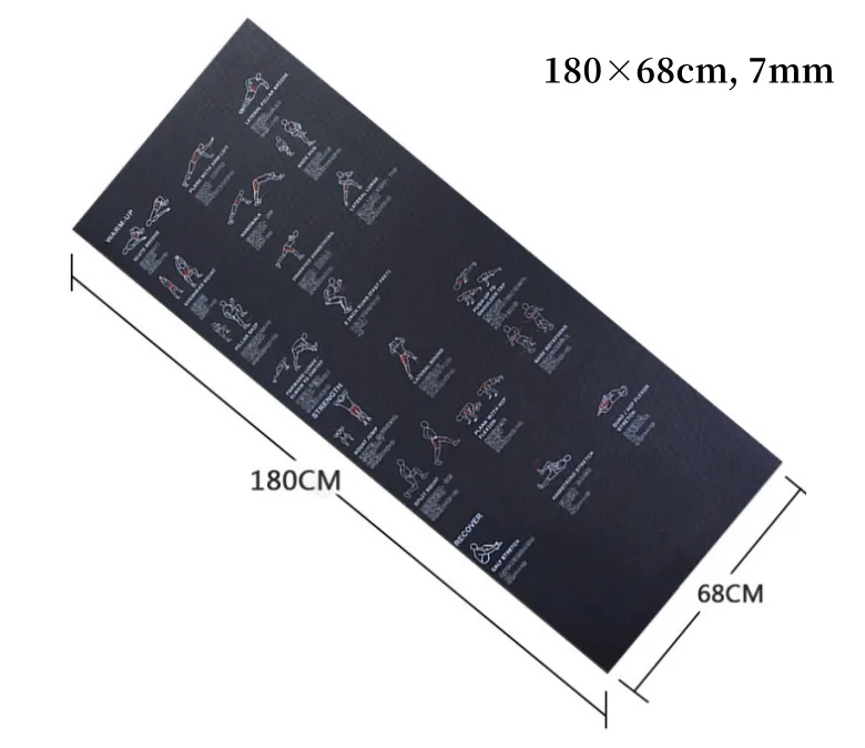 PVC férfi és női csúszásmentes professzionális sportedzőszőnyeg