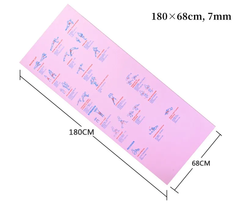 PVC férfi és női csúszásmentes professzionális sportedzőszőnyeg