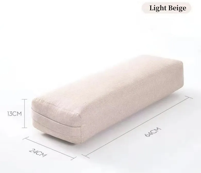 Yoga Bolster Pillow Premium Meditation Bolsters Támogató téglalap alakú párna