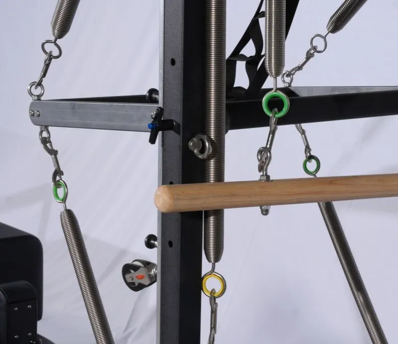 Deluxe tölgyfa pilates reformer féltrapézzel