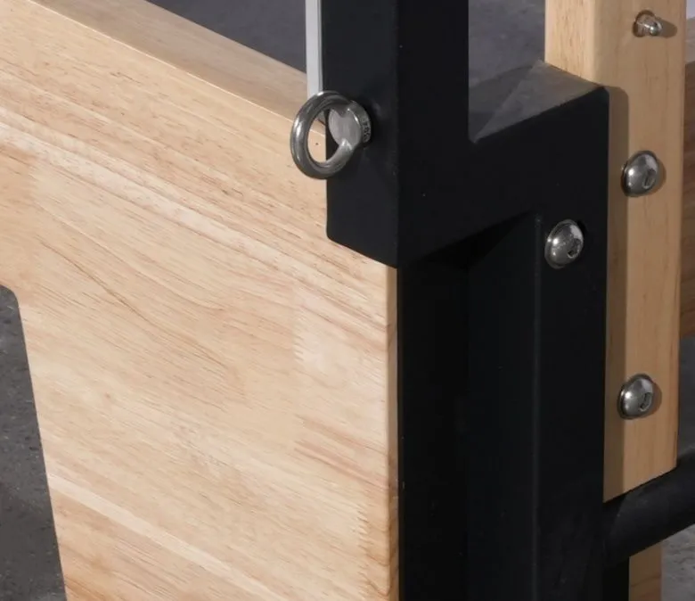 Deluxe tölgyfa pilates reformer féltrapézzel