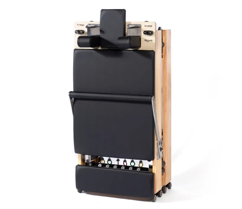 Ízületmentes tölgy összecsukható Pilates Reformer