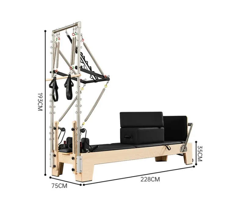 Studio Pilates Maple Reformer féltrapézzel