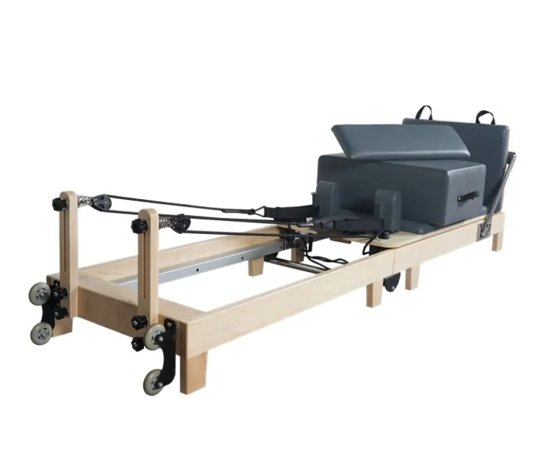 Összecsukható Pilates edzőgép fa lábakkal