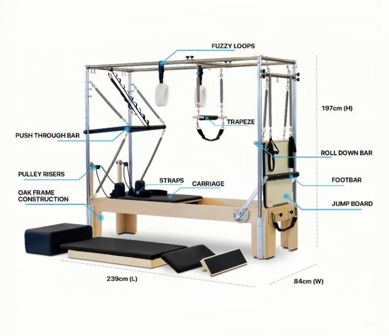 Cadillac Reformer Yoga Pilates Reformer Full Trapéz