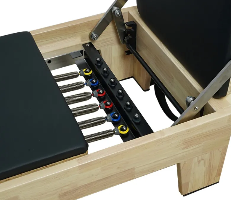 Tölgy reformer ágy beépített lábtartóval