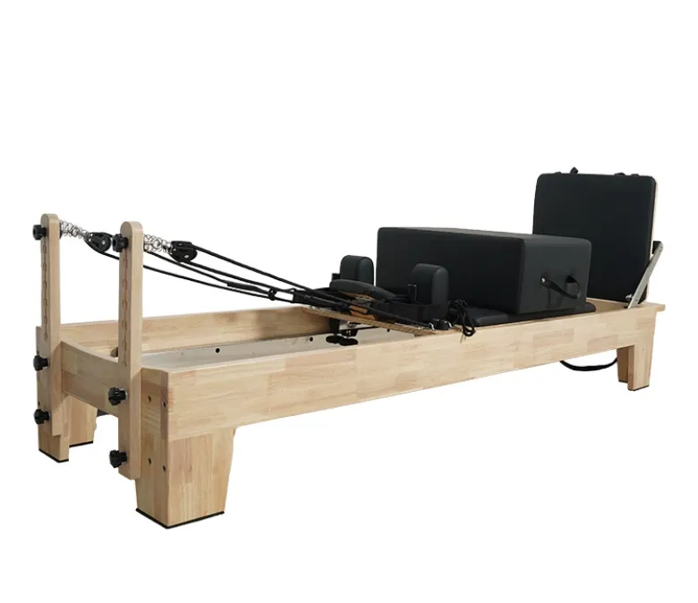 Tölgy reformer ágy beépített lábtartóval