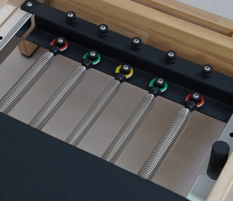 Prémium tölgy összecsukható pilates reformer fa lábbal