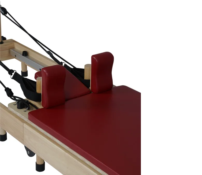 Összecsukás nélküli tölgyfa összecsukható Pilates hordozható reformáló gép