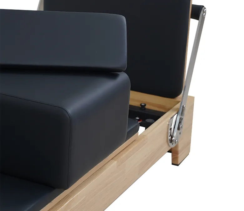 Prémium tölgy összecsukható pilates reformer fa lábbal